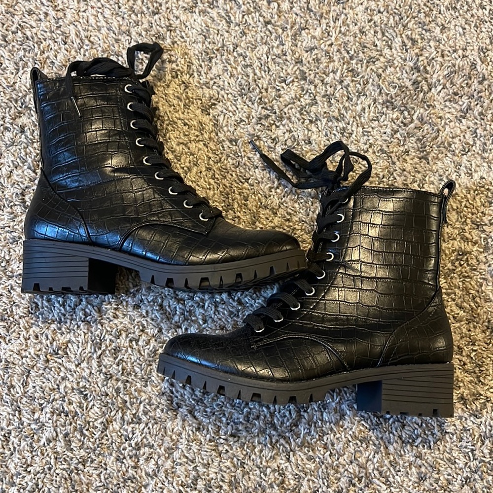 Black Combat Shoes